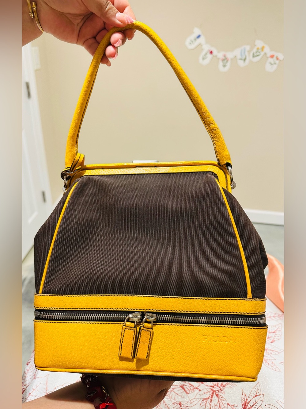 PRADA Cerniera Frame Doctor Bag - Picture 8 of 10